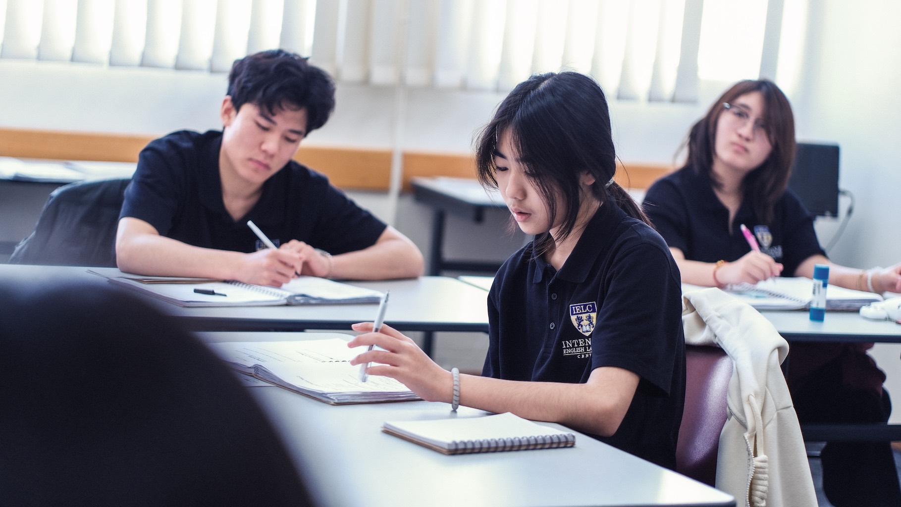 Students enjoying campus life at IELC